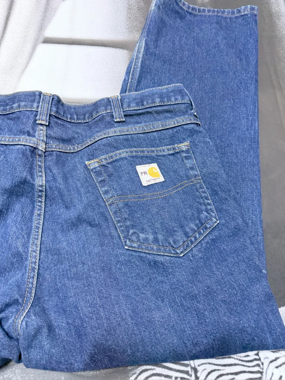 Carhartt FR Men’s sz 38 x 30 Straight Jeans A2